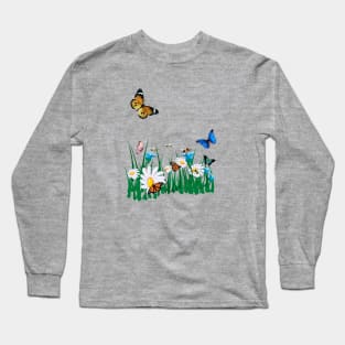 Butterflies and Bees Long Sleeve T-Shirt